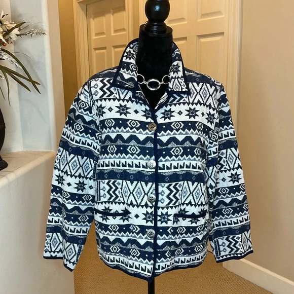 COPY - Jane Ashley Southwestern/Aztec Tapestry Jacket - Picture 1 of 9
